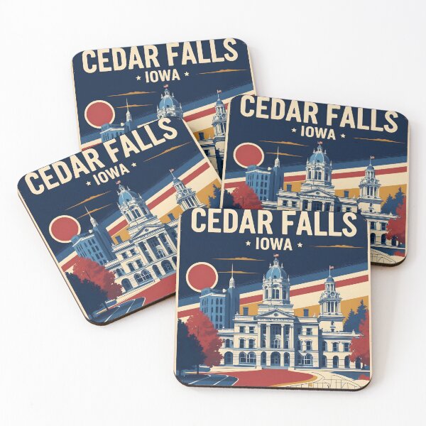 Item preview, Cedar Falls Iowa 1950s USA Vintage Travel Tourism designed and sold by TravelersGems.