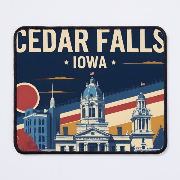 Item preview, Cedar Falls Iowa 1950s USA Vintage Travel Tourism designed and sold by TravelersGems.