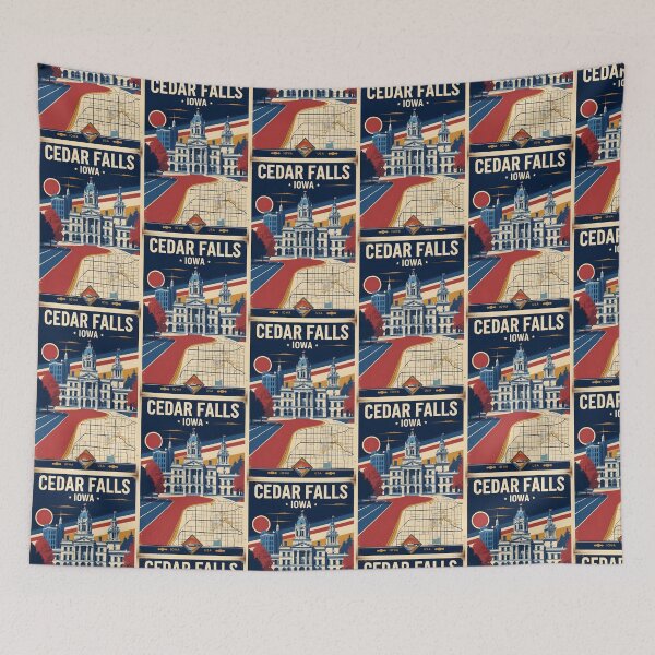 Item preview, Cedar Falls Iowa 1950s USA Vintage Travel Tourism designed and sold by TravelersGems.
