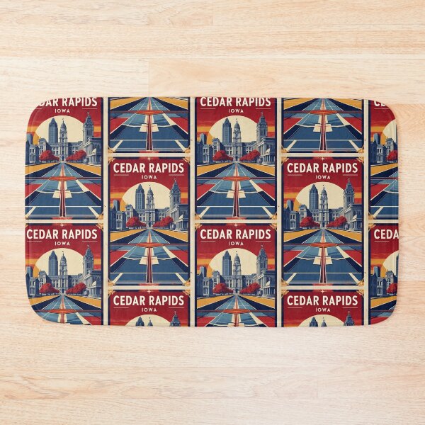 Item preview, Cedar Rapids Iowa 1950s USA Vintage Travel Tourism designed and sold by TravelersGems.