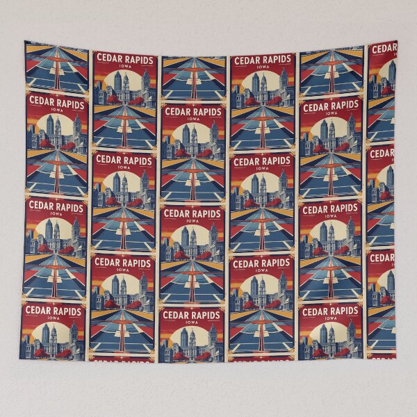 Item preview, Cedar Rapids Iowa 1950s USA Vintage Travel Tourism designed and sold by TravelersGems.