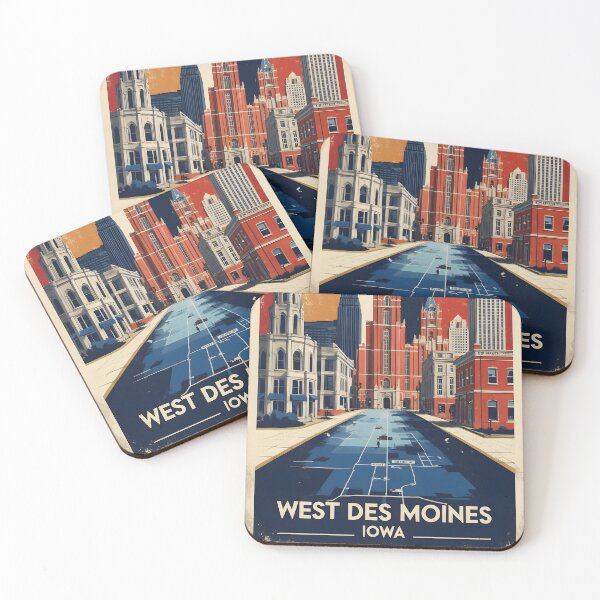 Item preview, West Des Moines Iowa 1950s USA Vintage Travel Tourism designed and sold by TravelersGems.