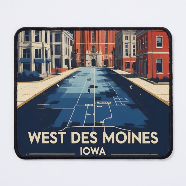 Item preview, West Des Moines Iowa 1950s USA Vintage Travel Tourism designed and sold by TravelersGems.