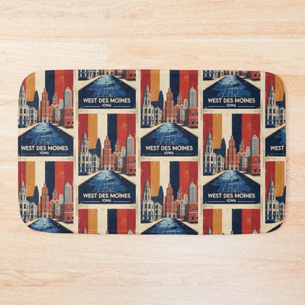 Item preview, West Des Moines Iowa 1950s USA Vintage Travel Tourism designed and sold by TravelersGems.