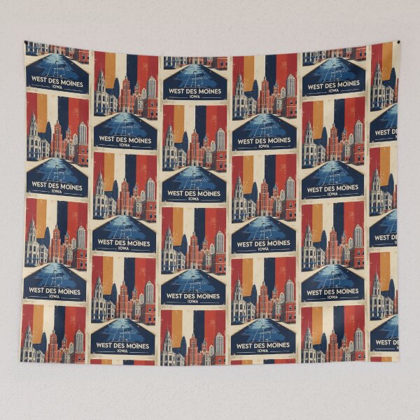 Item preview, West Des Moines Iowa 1950s USA Vintage Travel Tourism designed and sold by TravelersGems.