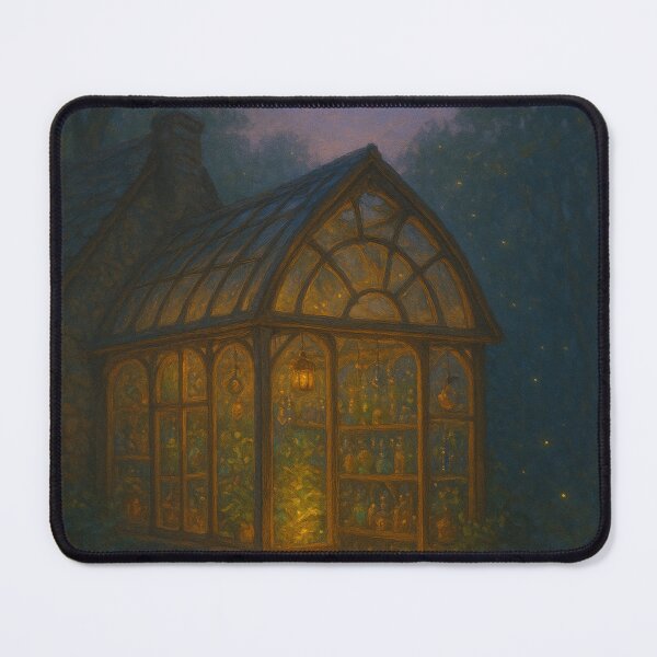 Item preview, Enchanted Garden Forest | Magical Twilight Garden Retreat | Fantasy Cottagecore Painting designed and sold by yeeted17.