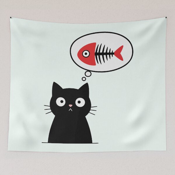 Item preview, Hungry Black Cat designed and sold by Amir Faysal.