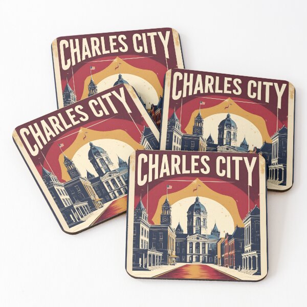 Item preview, Charles City Iowa 1950s USA Vintage Travel Tourism designed and sold by TravelersGems.