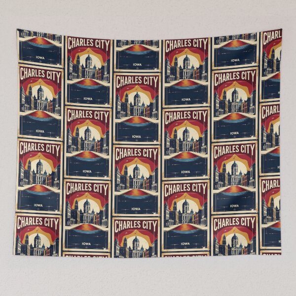 Item preview, Charles City Iowa 1950s USA Vintage Travel Tourism designed and sold by TravelersGems.