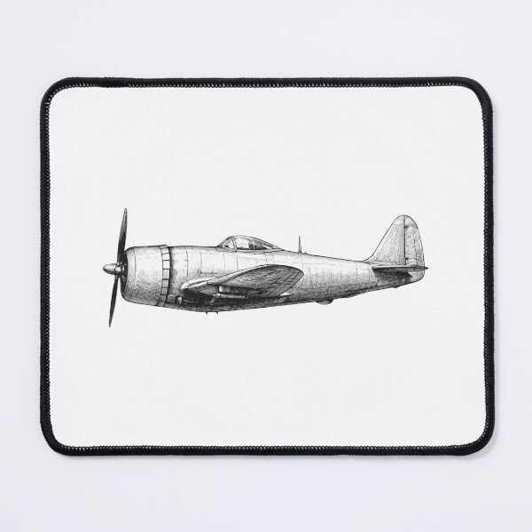 Item preview, Vintage P-47D Thunderbolt Drawing designed and sold by furrydrool.