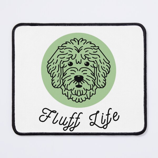 Item preview, Goldendoodle Cute Vector Line Art Fluff Life Sage Green designed and sold by PeriwinkleStone.