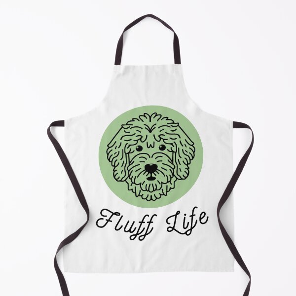 Item preview, Goldendoodle Cute Vector Line Art Fluff Life Sage Green designed and sold by PeriwinkleStone.