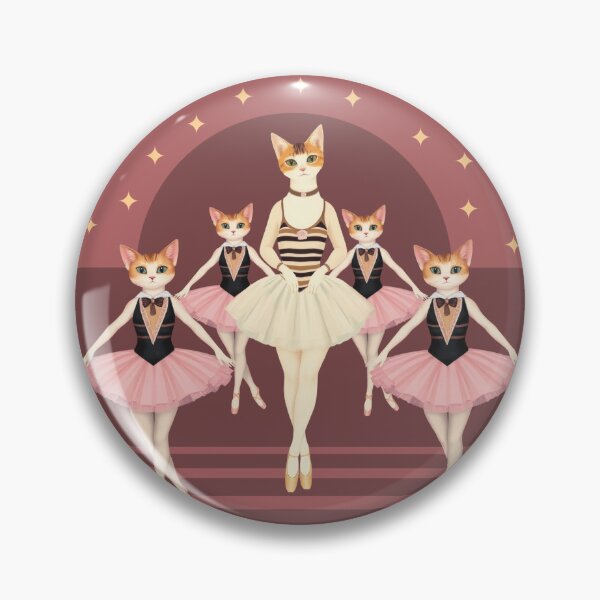 Item preview, Anthropomorphic Cat Ballerina Pattern | Ballet Lover designed and sold by UnhingedBird.