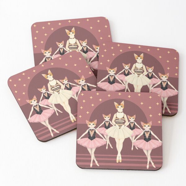 Item preview, Anthropomorphic Cat Ballerina Pattern | Ballet Lover designed and sold by UnhingedBird.