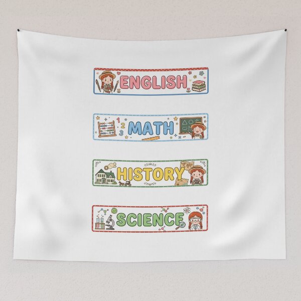 Item preview, Kawaii Anne of Green Gables English Math History Science Labels Shirt designed and sold by Fenay Designs.