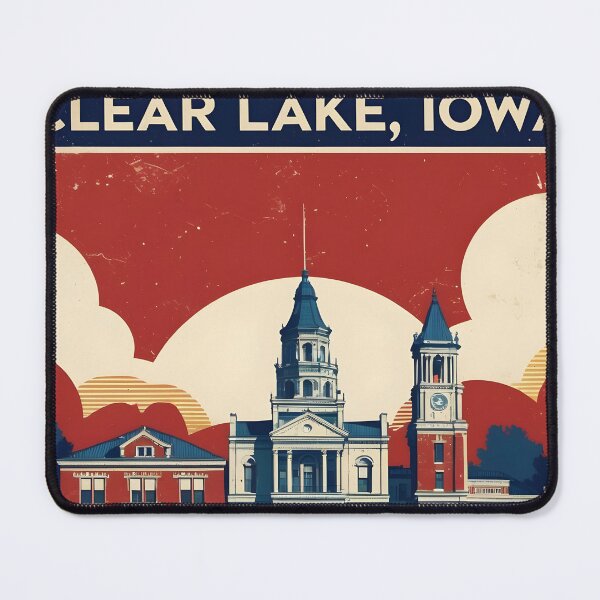 Item preview, Clear Lake Iowa 1950s USA Vintage Travel Tourism designed and sold by TravelersGems.