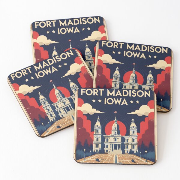 Item preview, Fort Madison Iowa 1950s USA Vintage Travel Tourism designed and sold by TravelersGems.