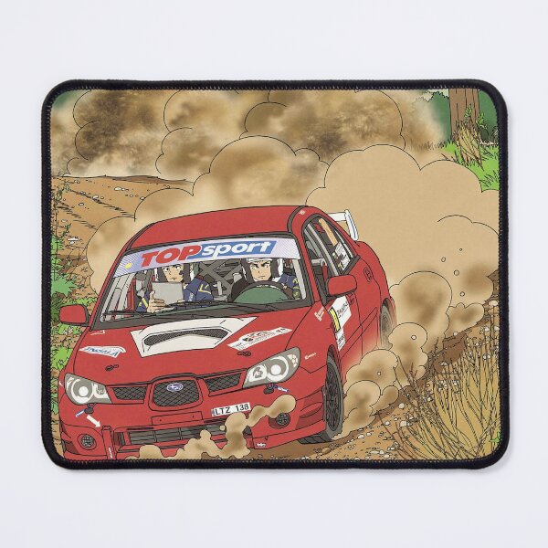 Item preview, Subaru Impreza Rally Car on gravel anime style designed and sold by Rally-Anime.