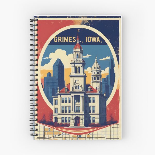 Item preview, Grimes Iowa 1950s USA Vintage Travel Tourism designed and sold by TravelersGems.