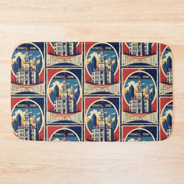 Item preview, Grimes Iowa 1950s USA Vintage Travel Tourism designed and sold by TravelersGems.
