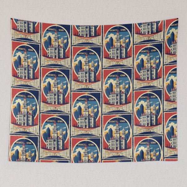 Item preview, Grimes Iowa 1950s USA Vintage Travel Tourism designed and sold by TravelersGems.