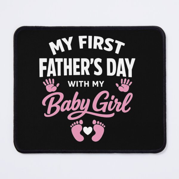 Item preview, My First Fathers Day with Baby Girl Funny First Time Dad      designed and sold by clothesy7.