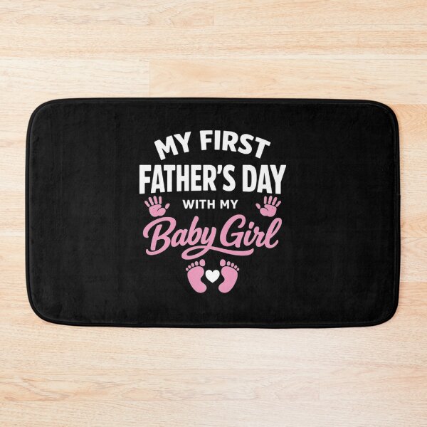 Item preview, My First Fathers Day with Baby Girl Funny First Time Dad      designed and sold by clothesy7.