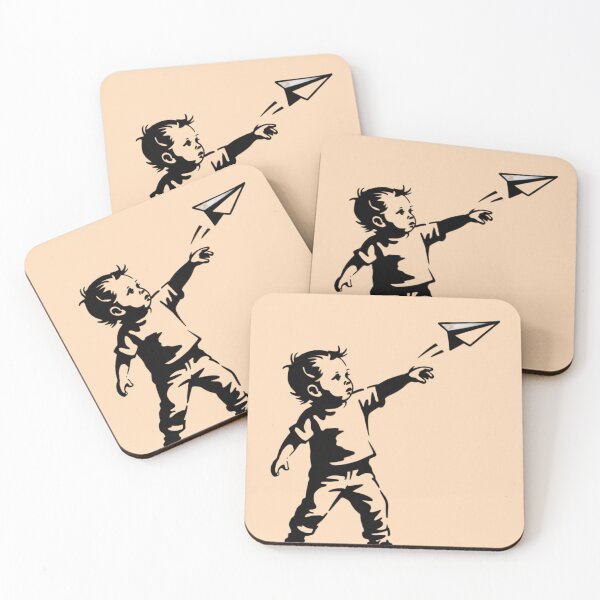 Item preview, a small child in silhouette throwing a paper airplane designed and sold by 123ks.