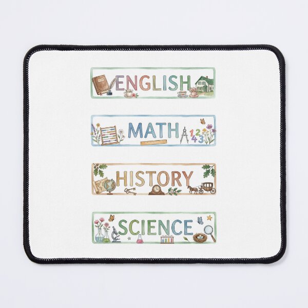 Item preview, Anne of Green Gables Watercolor English Math History Science Labels designed and sold by Fenay Designs.