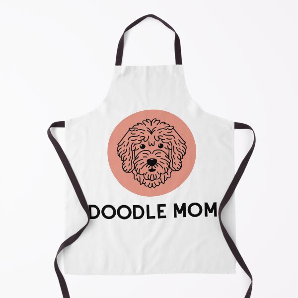 Item preview, Goldendoodle Cute Vector Line Art Doodle Mom Red designed and sold by PeriwinkleStone.