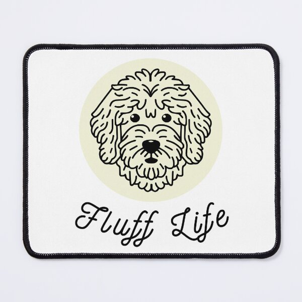 Item preview, Goldendoodle Cute Vector Line Art Fluff Life cream designed and sold by PeriwinkleStone.