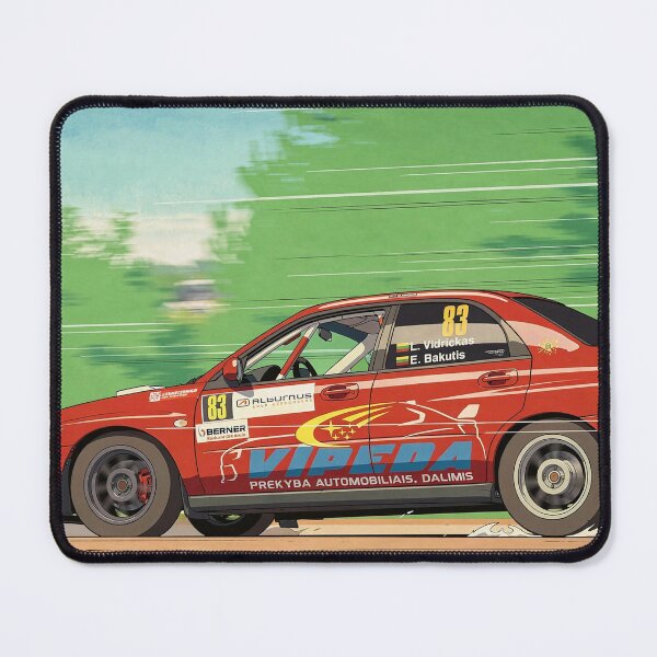 Item preview, Subaru Impreza Rally Car on gravel anime style designed and sold by Rally-Anime.