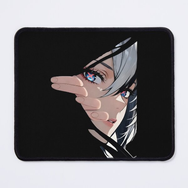 Item preview, Anime Aesthetic Girl Eye Glow Minimal Dark Art | Cyberpunk Manga Style Portrait designed and sold by Dyan4.