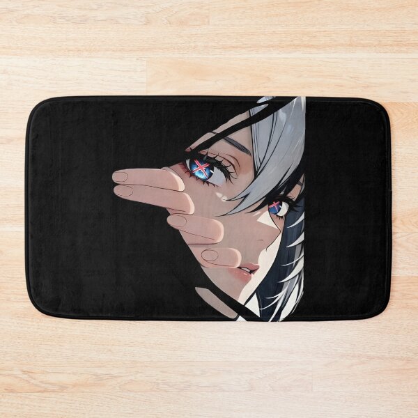 Item preview, Anime Aesthetic Girl Eye Glow Minimal Dark Art | Cyberpunk Manga Style Portrait designed and sold by Dyan4.