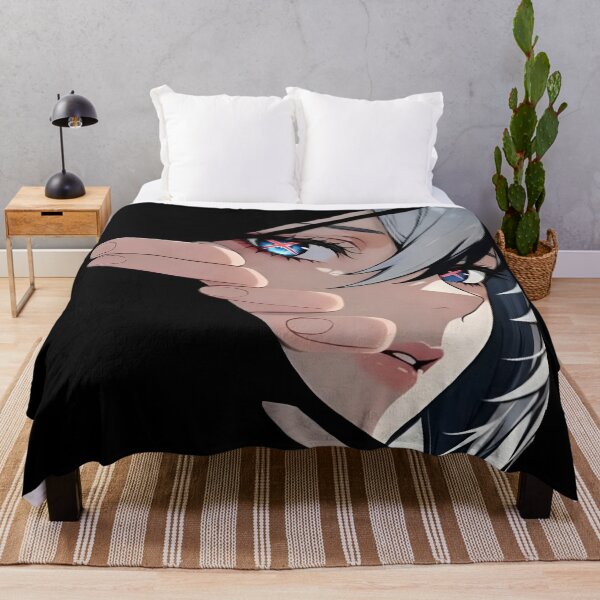 Item preview, Anime Aesthetic Girl Eye Glow Minimal Dark Art | Cyberpunk Manga Style Portrait designed and sold by Dyan4.