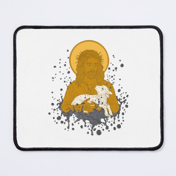 Item preview, Jesus​ with​ lamb​ designed and sold by DigitalArtTK.
