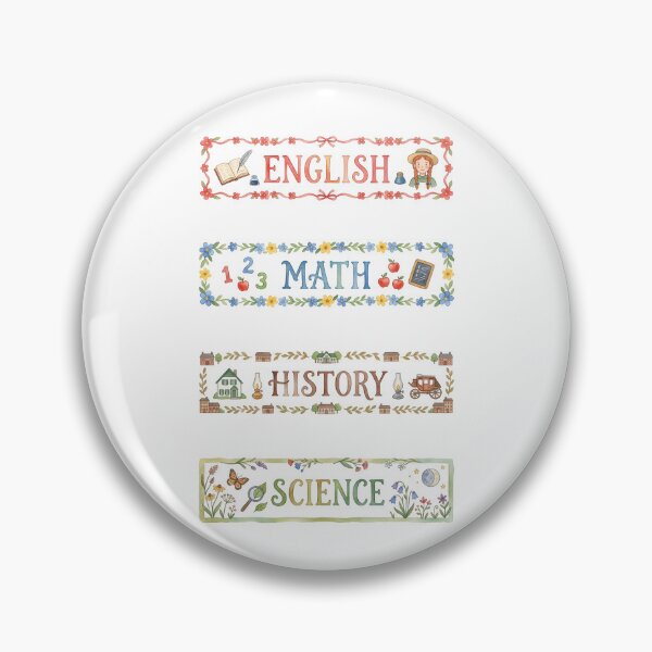 Item preview, Anne of Green Gables English Math History Science Subject Labels Shirt designed and sold by Fenay Designs.
