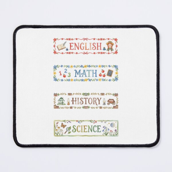 Item preview, Anne of Green Gables English Math History Science Subject Labels Shirt designed and sold by Fenay Designs.