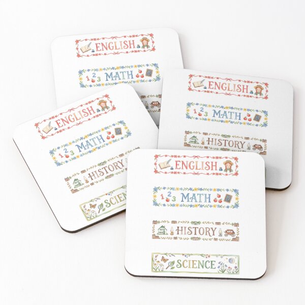 Item preview, Anne of Green Gables English Math History Science Subject Labels Shirt designed and sold by Fenay Designs.