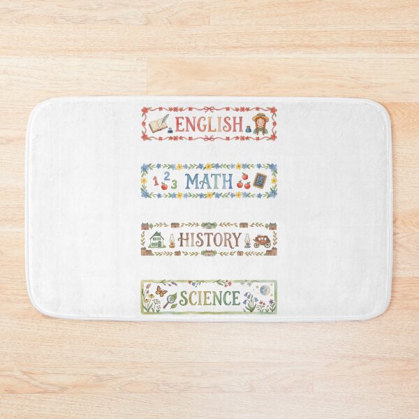 Item preview, Anne of Green Gables English Math History Science Subject Labels Shirt designed and sold by Fenay Designs.
