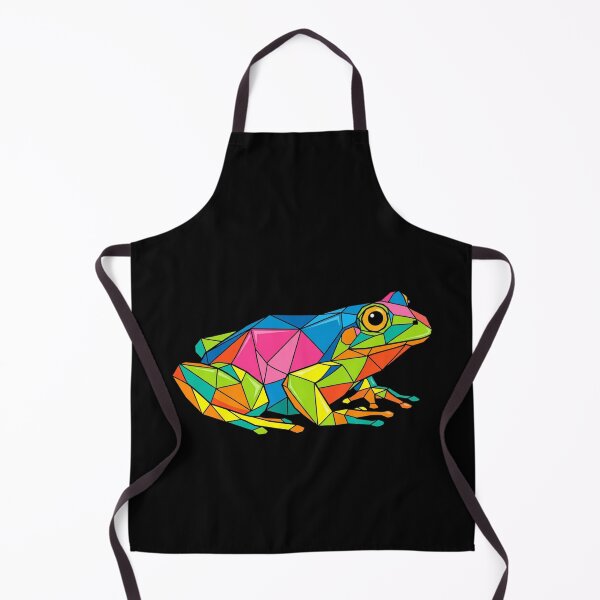Item preview, Multicolor Geometric Frog – Modern Art Sticker for Nature Lovers designed and sold by bsbd-action.