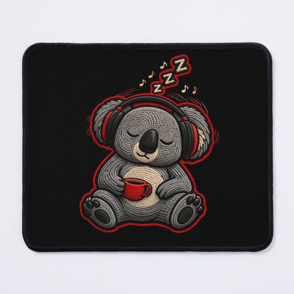 Item preview, Cute Sleepy Koala with Headphones – Cozy Music Relax Aesthetic Design designed and sold by ColorSplash123.