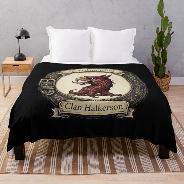 Artikelvorschau, Wappen des Clans Halkerson entworfen und verkauft von BagTown Clans.