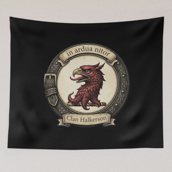 Item preview, Clan Halkerson Crest designed and sold by BagTown Clans.
