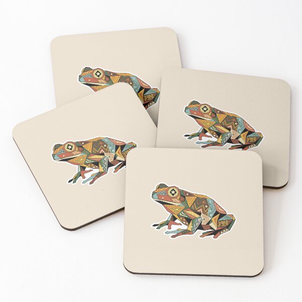 Item preview, Tribal Frog with Patterns – Ethnic Decal for Bohemian Art Fans designed and sold by bsbd-action.