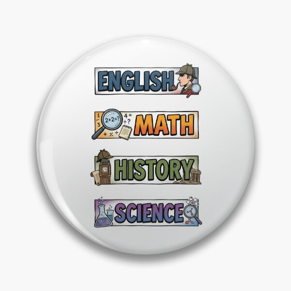 Item preview, Comic Sherlock Holmes English Math History Science Subject Labels Shirt designed and sold by Fenay Designs.