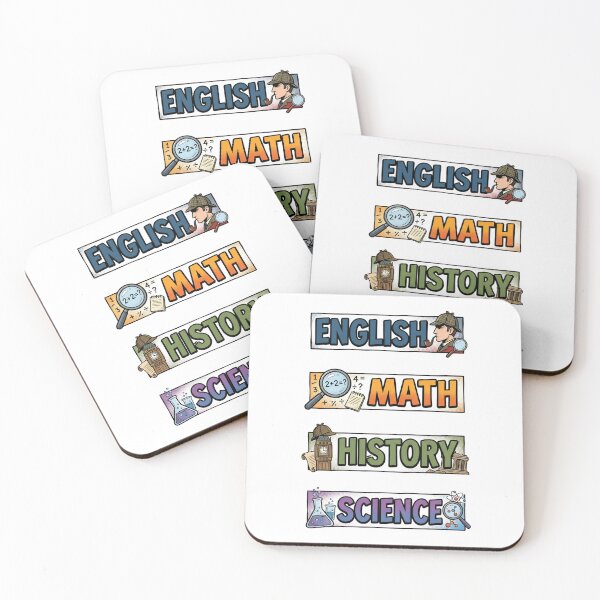 Item preview, Comic Sherlock Holmes English Math History Science Subject Labels Shirt designed and sold by Fenay Designs.