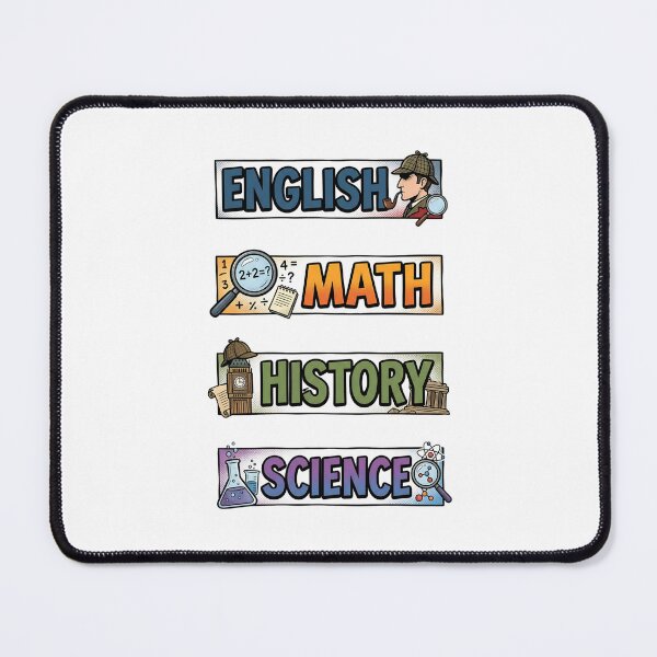 Item preview, Comic Sherlock Holmes English Math History Science Subject Labels Shirt designed and sold by Fenay Designs.