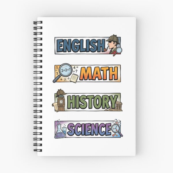 Item preview, Comic Sherlock Holmes English Math History Science Subject Labels Shirt designed and sold by Fenay Designs.