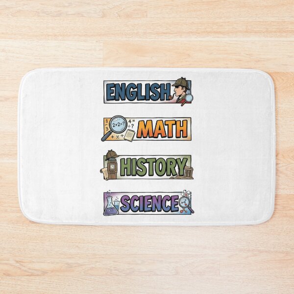 Item preview, Comic Sherlock Holmes English Math History Science Subject Labels Shirt designed and sold by Fenay Designs.